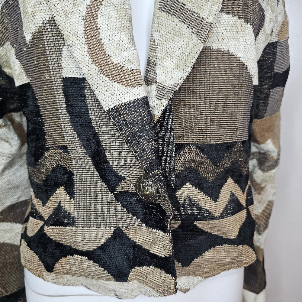 Exposure VTG Women's Abstract Patterned Jacket Size M - Picture 2 of 8